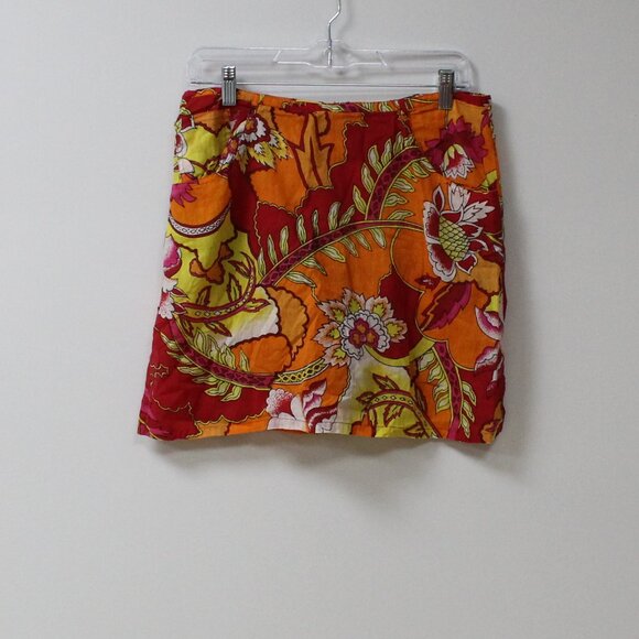 Blue Plate Skort- Colorful Paisley- Size: 10 - Picture 1 of 5